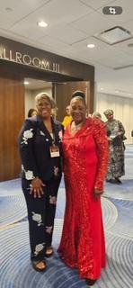 The 129th Annual Session Worship and Arts Concert 🎶 held on August 10, 2026. The beautiful stellar Gospel music award singer Mrs. Dottie Peoples blessed us all with her anointed voice.
Pictured: Priscilla Denise Waller, FCMU President with Mrs. Dottie Peoples.